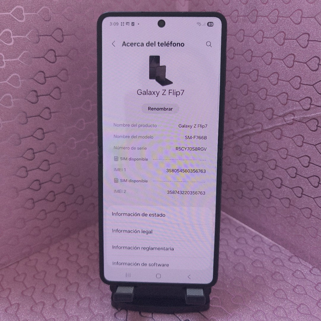 CELULAR SAMSUNG GALAXY Z FLIP 7 SM-F766B (2025) 512 GB 12 GB RAM (SEMINUEVO)