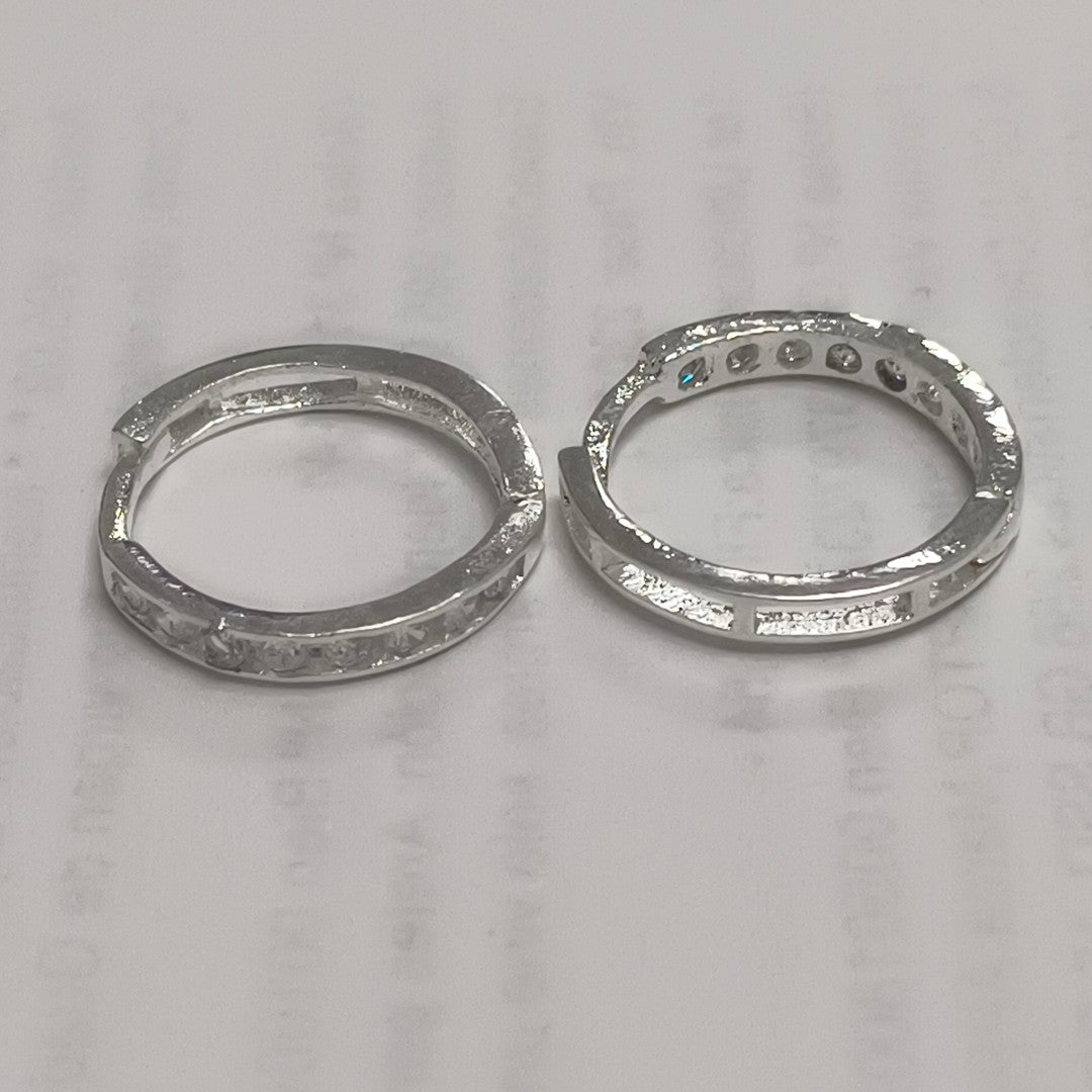ARRACADAS C/CIRCONIAS PLATA .925 2.1 GR (NUEVO)