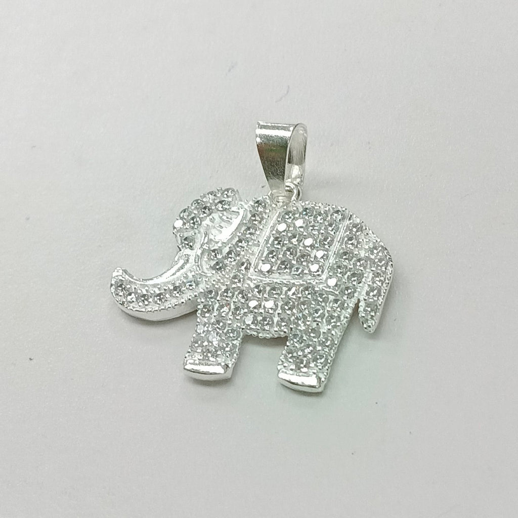 DIJE ELEFANTE C/CIRCONIAS PLATA .925 5.2 GR (NUEVO)