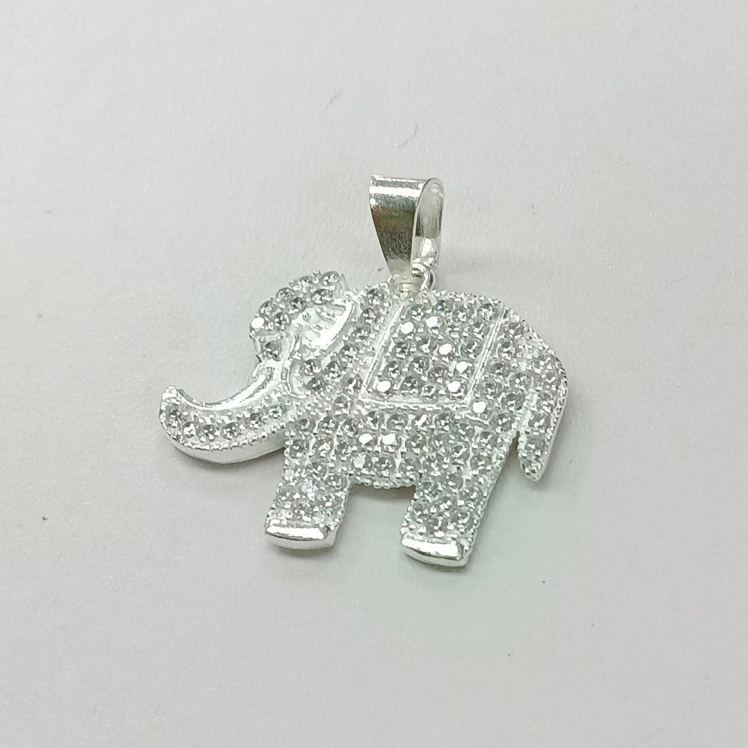 DIJE ELEFANTE C/CIRCONIAS PLATA .925 5.2 GR (NUEVO)