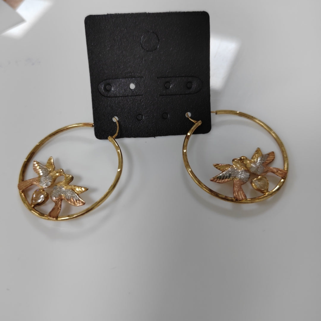 ARRACADAS PAR ORO 14 K 4,50 GRMS (SEMINUEVO)