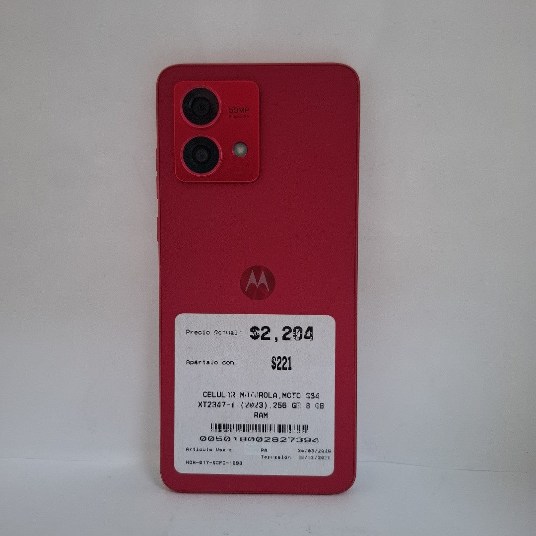 CELULAR MOTOROLA MOTO G84 XT2347-1 (2023) 256 GB 8 GB RAM (SEMINUEVO)