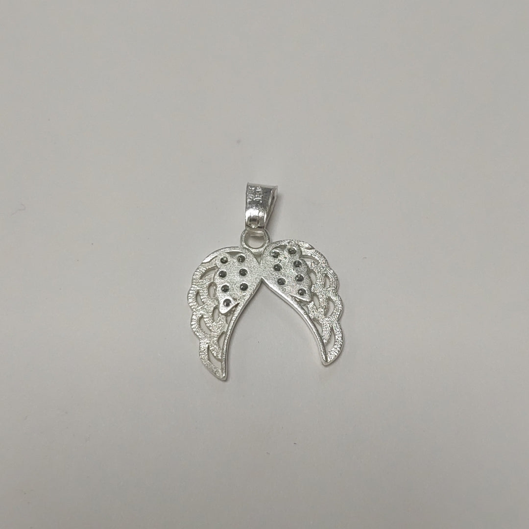 DIJE ALAS C/CIRCONIAS PLATA .925 2.2 GR (NUEVO)
