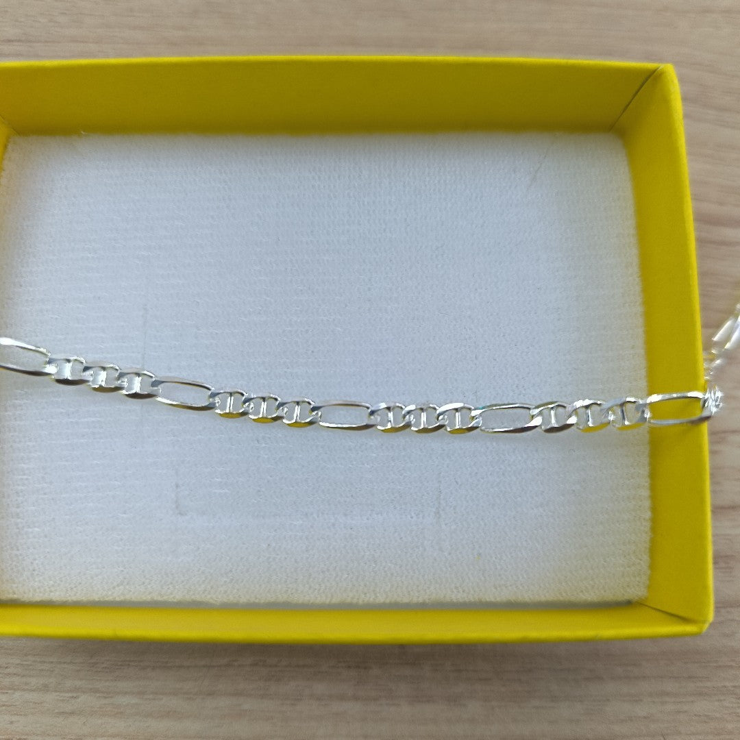 CADENA TEJIDO MARINERO PLATA .925 55 CM 7.9 GR (NUEVO)