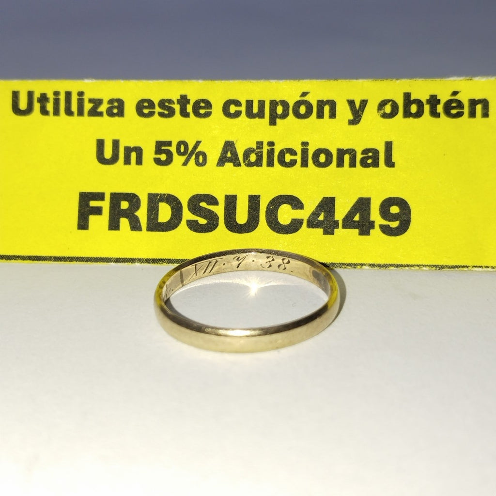 ARGOLLA ORO 14 K 1,20 GRMS (SEMINUEVO)