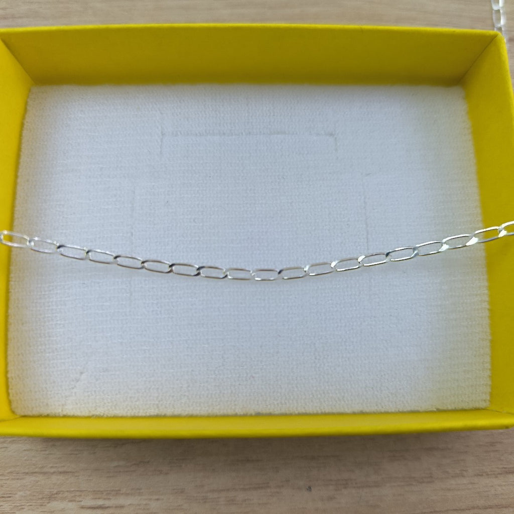 CADENA TEJIDO ESLABONES PLATA .925 55 CM 2.9 GR (NUEVO)