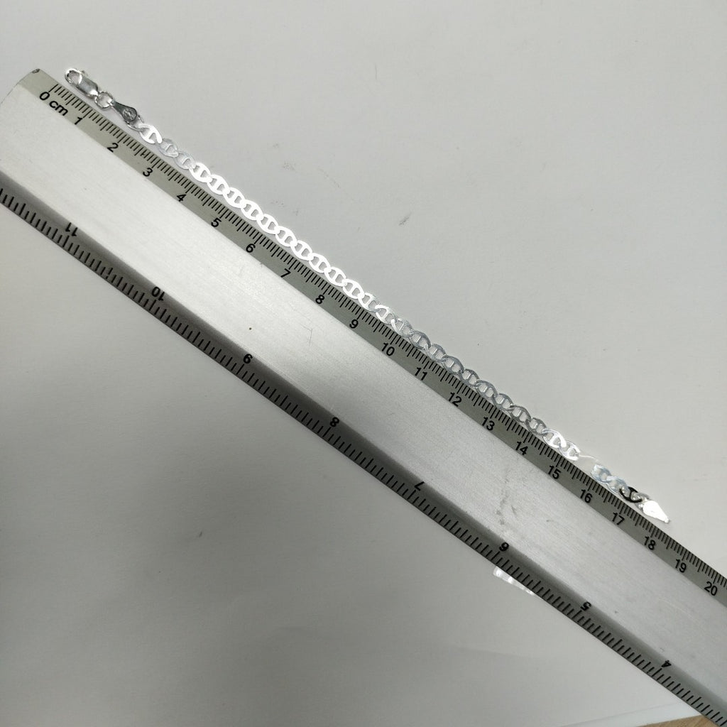 PULSERA TEJIDO GUCHI PLATA .925 18 CM 2.7 GR (NUEVO)