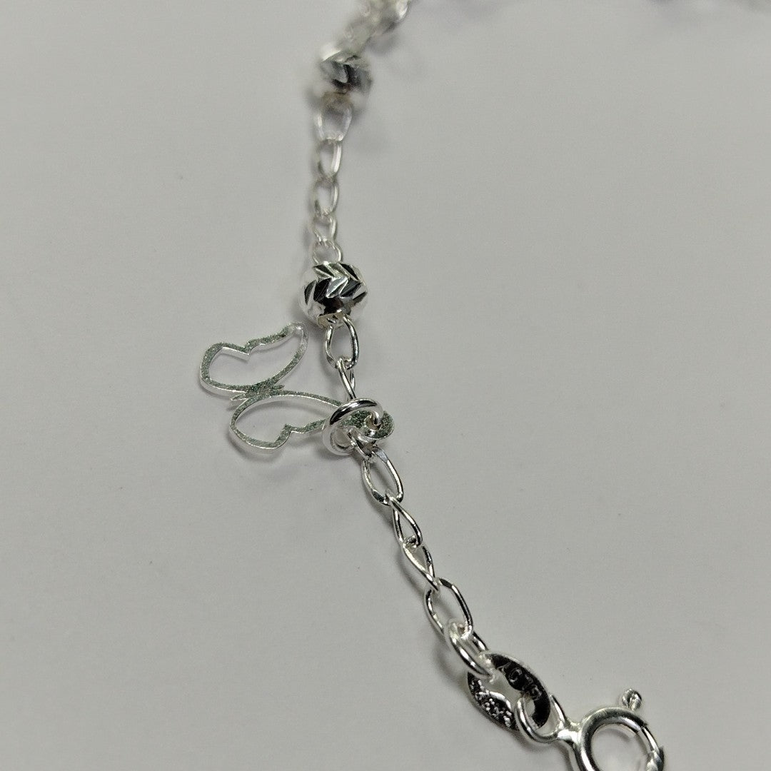 PULSERA TEJIDO ESPECIAL PLATA .925 18 CM 2.9 GR (NUEVO)