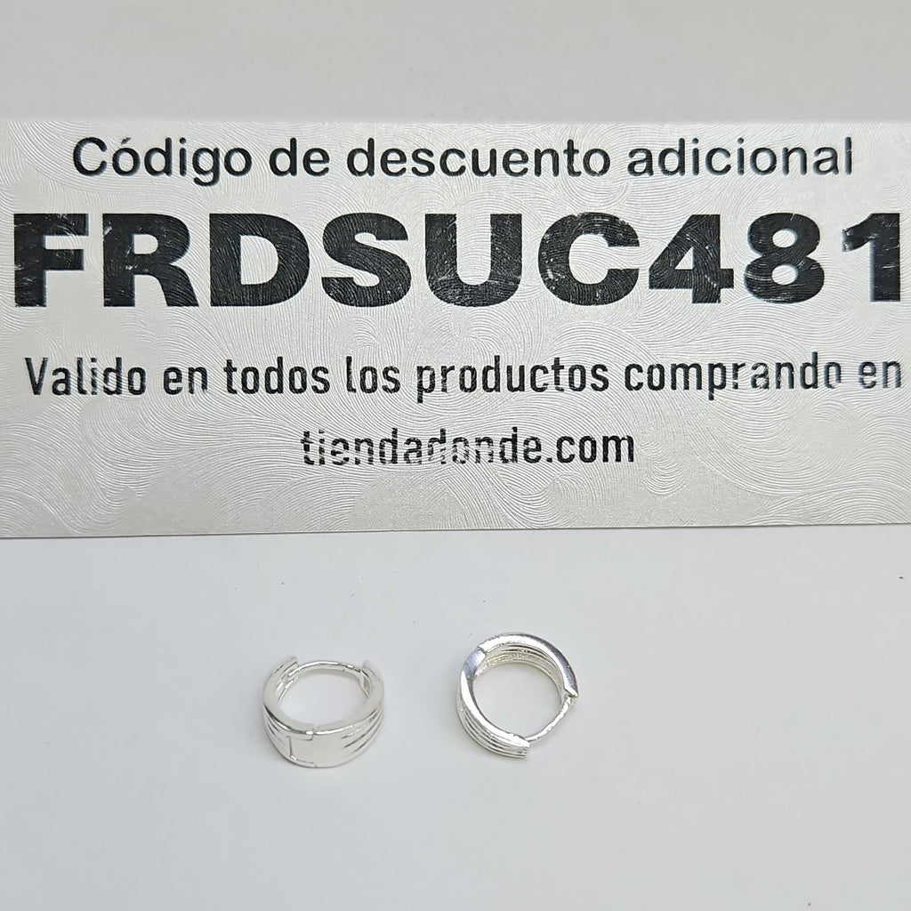 ARRACADAS PLATA .925 2.9 GR (NUEVO)