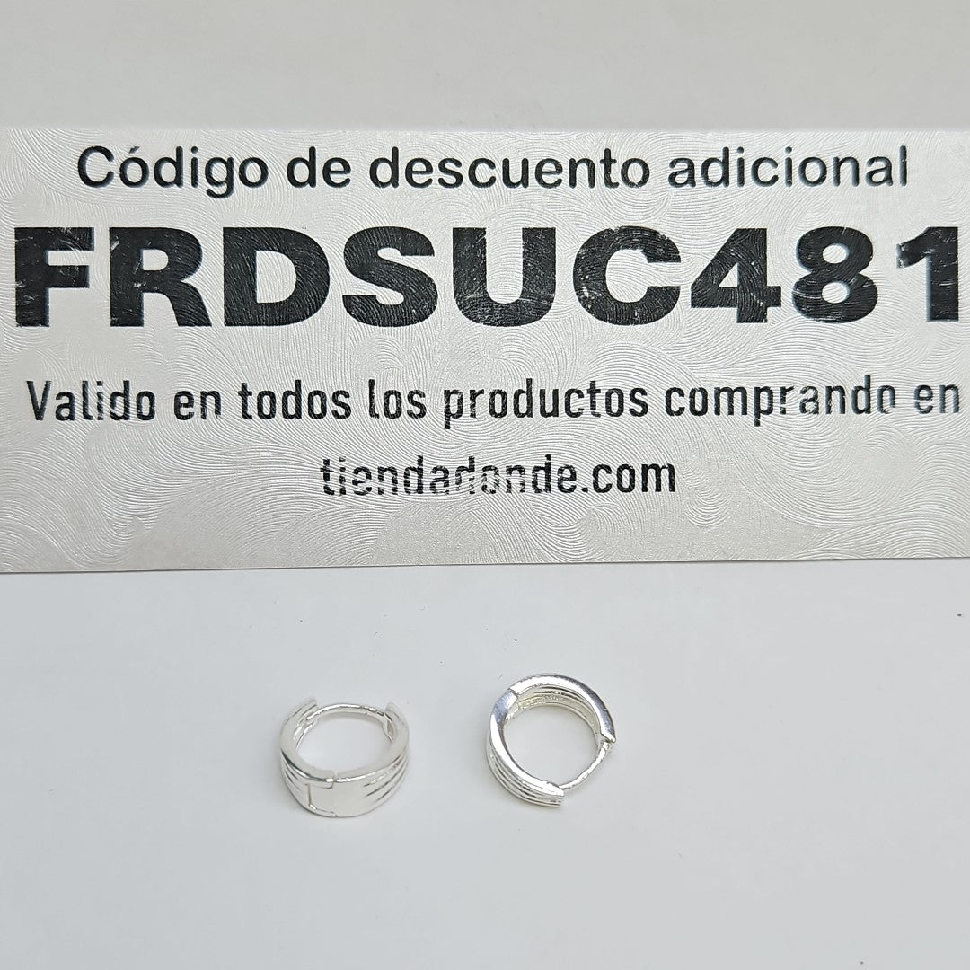 ARRACADAS PLATA .925 2.9 GR (NUEVO)