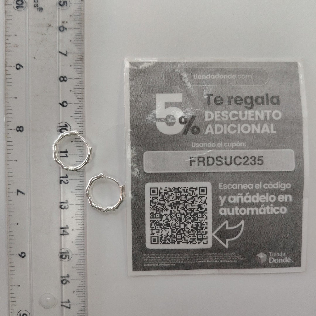 ARRACADAS ESPECIAL PLATA .925 3 GR (NUEVO)