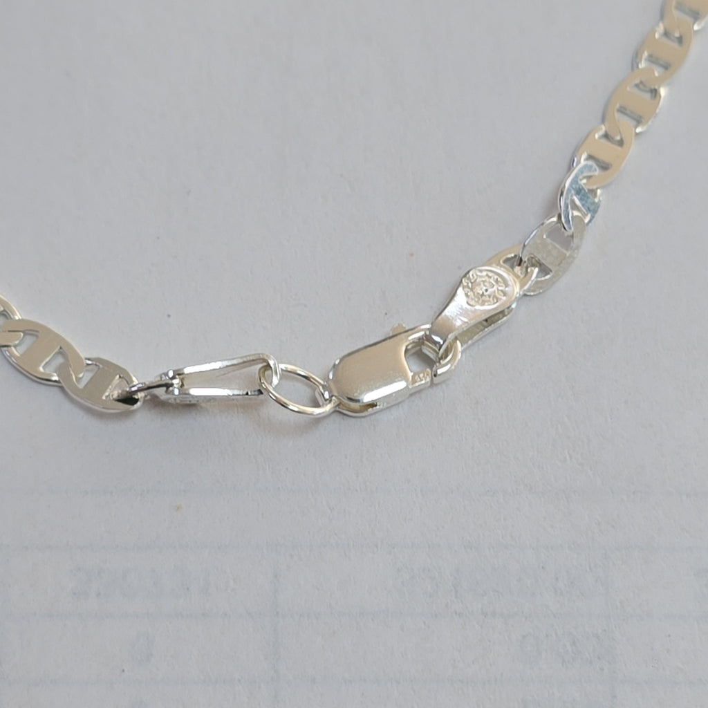 CADENA TEJIDO GUCHI PLATA .925 55 CM 9.1 GR (NUEVO)