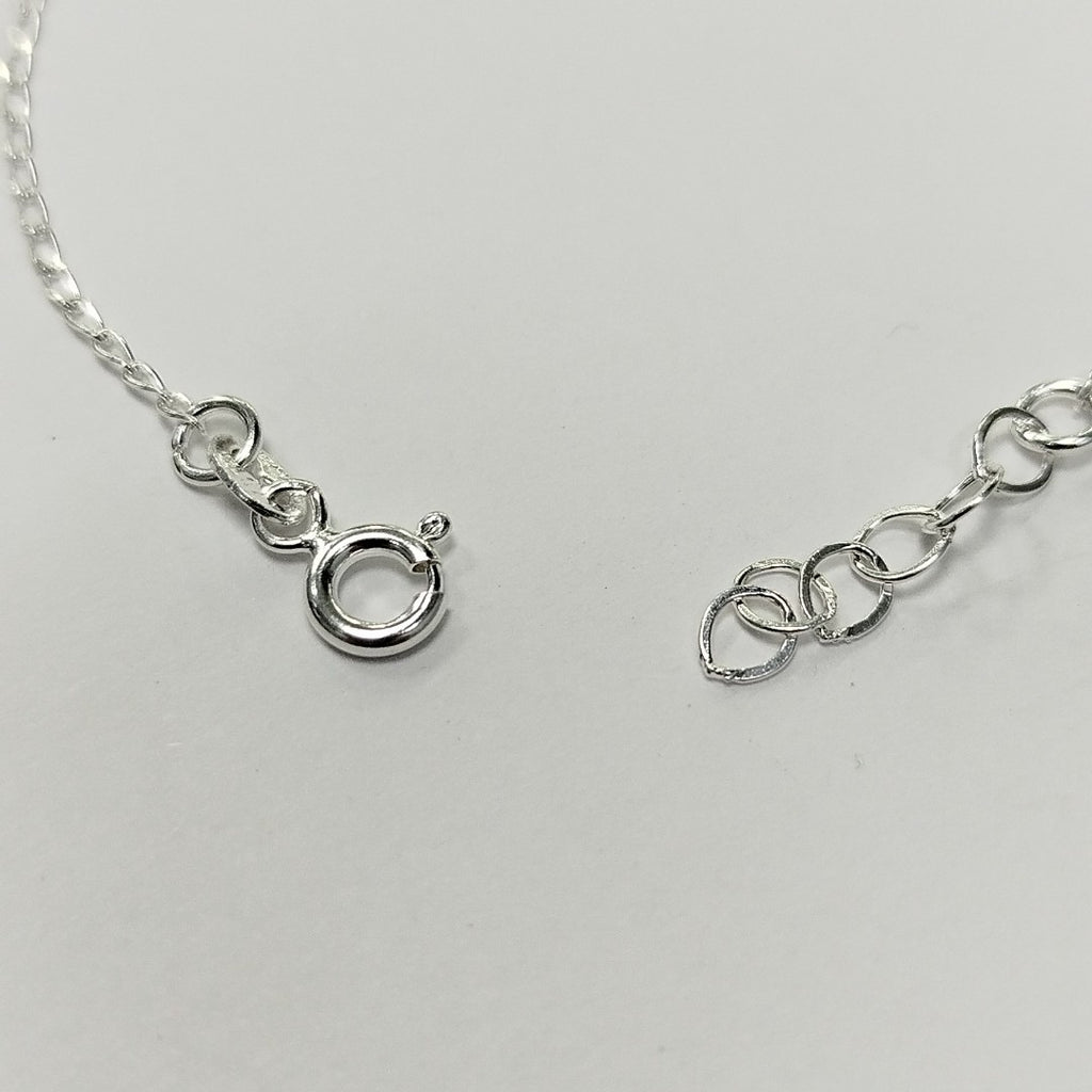 PULSERA TEJIDO LLAVE PLATA .925 18 CM 2.3 GR (NUEVO)