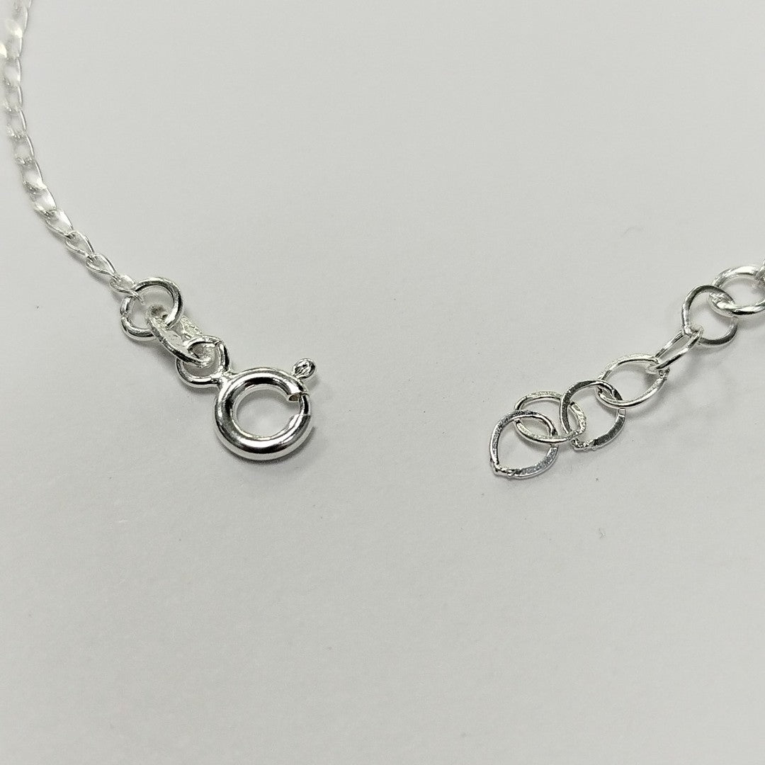 PULSERA TEJIDO LLAVE PLATA .925 18 CM 2.3 GR (NUEVO)