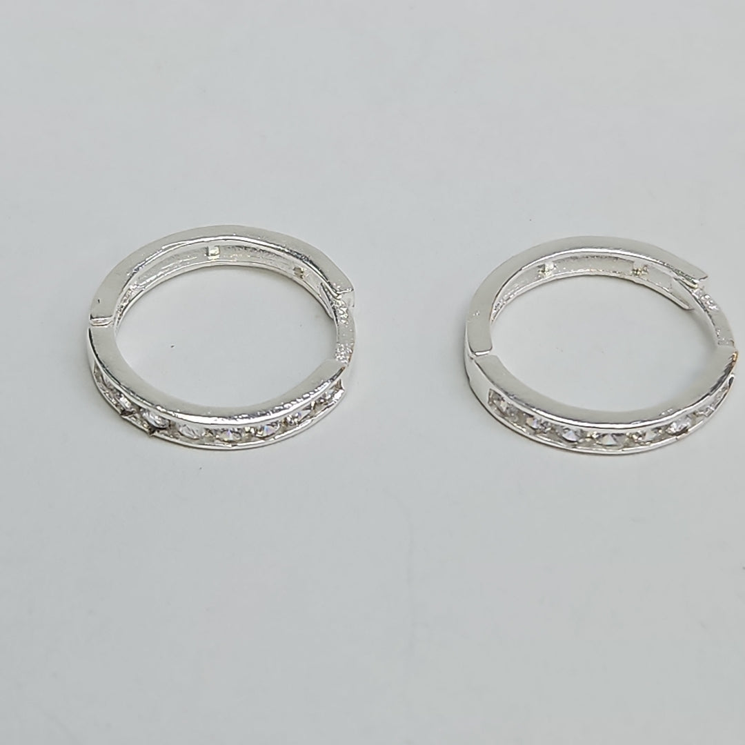 ARRACADAS C/CIRCONIAS PLATA .925 2.1 GR (NUEVO)