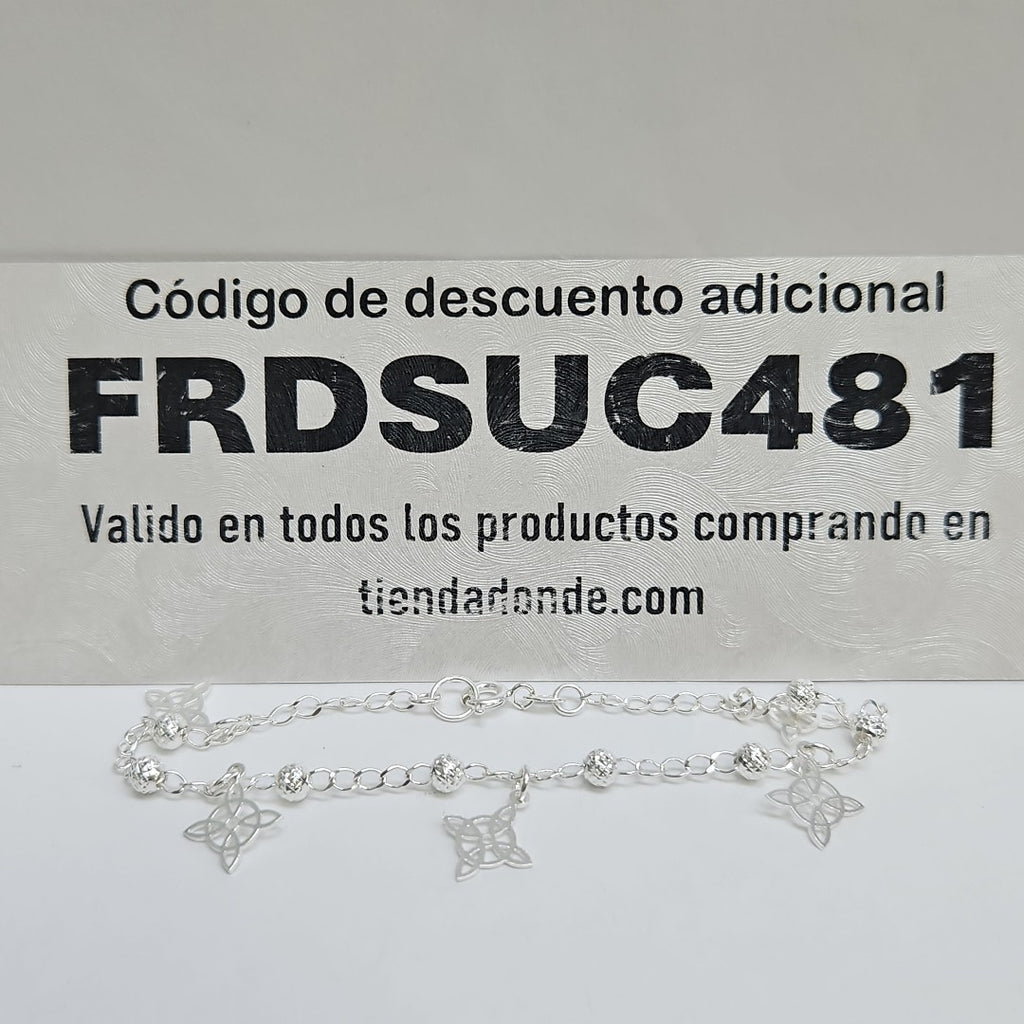 PULSERA TEJIDO ESPECIAL PLATA .925 18 CM 3.3 GR (NUEVO)