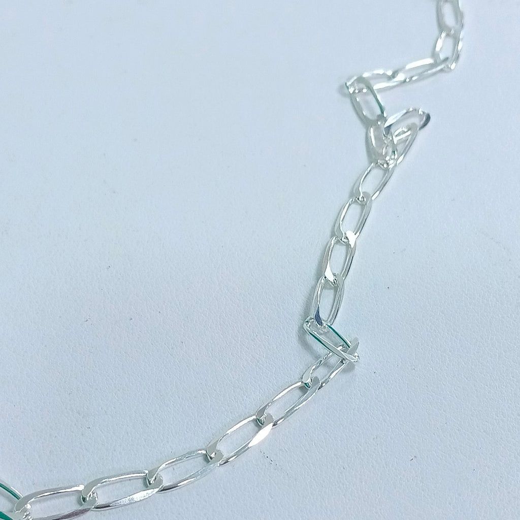 CADENA TEJIDO ESLABONES PLATA .925 55 CM 10.4 GR (NUEVO)