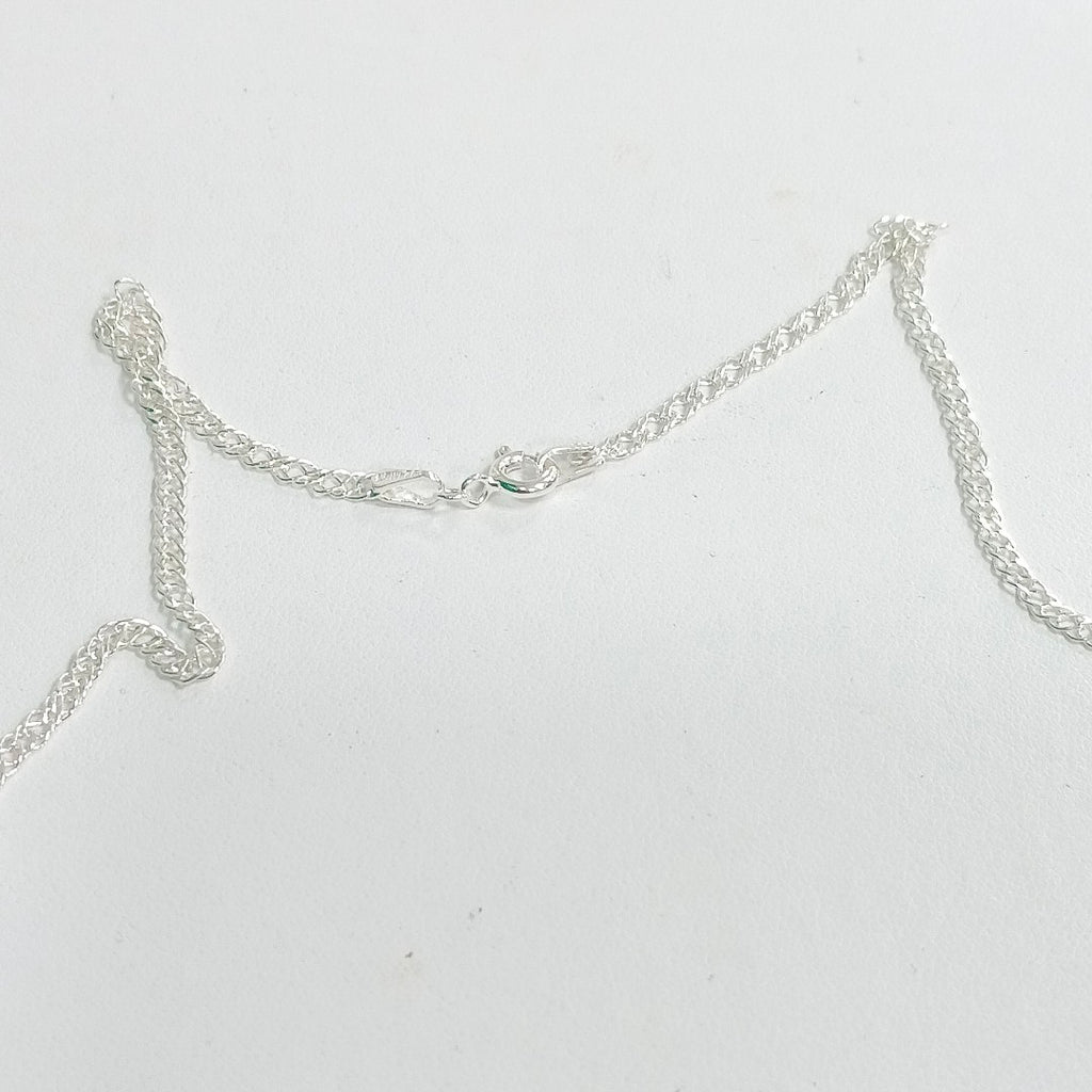CADENA TEJIDO ESLABONES PLATA .925 55 CM 4.1 GR (NUEVO)