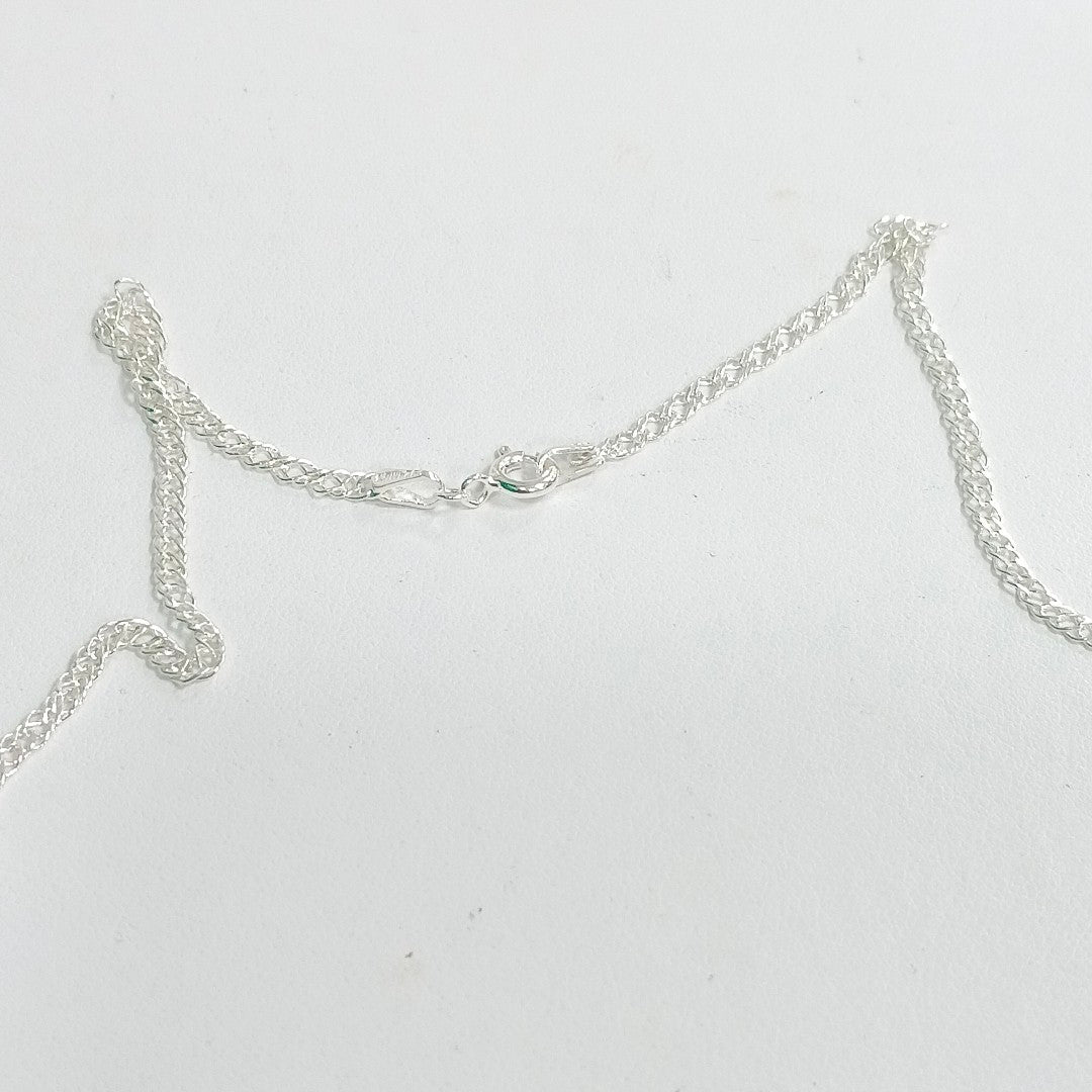 CADENA TEJIDO ESLABONES PLATA .925 55 CM 4.1 GR (NUEVO)