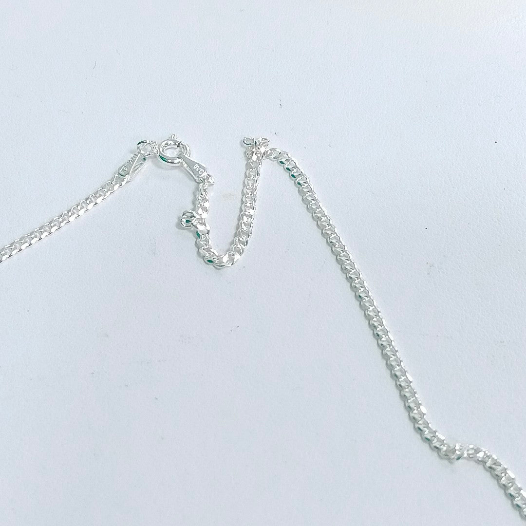 CADENA TEJIDO BARBADO PLATA .925 55 CM 5.4 GR (NUEVO)