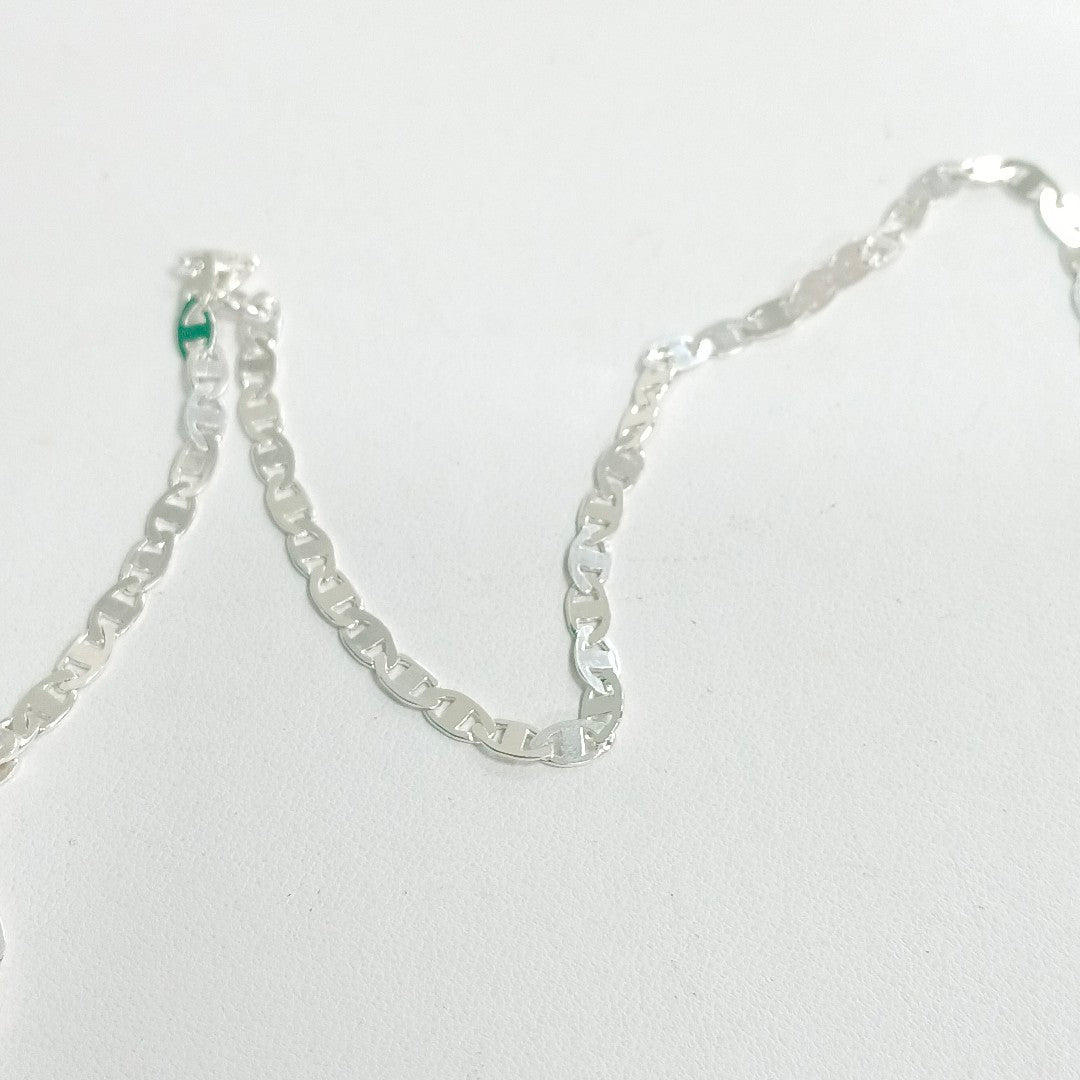 CADENA TEJIDO GUCHI PLATA .925 60 CM 8.9 GR (NUEVO)