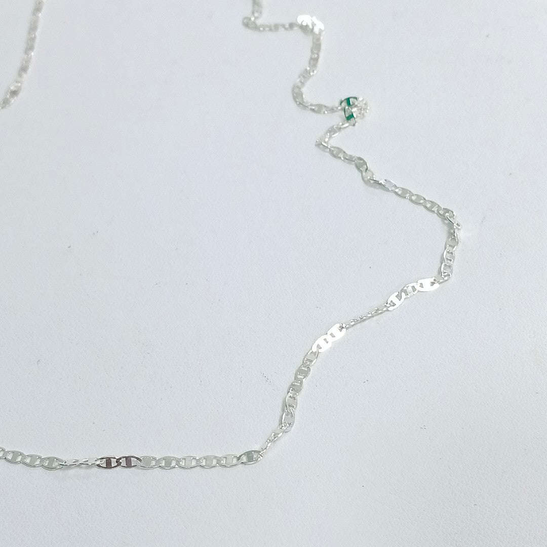 CADENA TEJIDO ESPEJO PLATA .925 60 CM 4.3 GR (NUEVO)