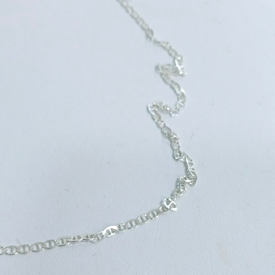 CADENA TEJIDO GUCHI PLATA .925 60 CM 3.9 GR (NUEVO)