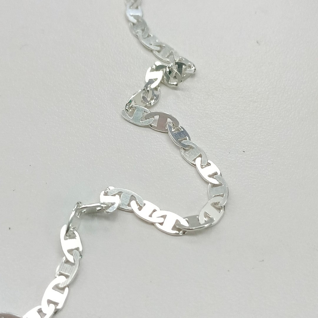 CADENA TEJIDO GUCHI PLATA .925 60 CM 9.8 GR (NUEVO)