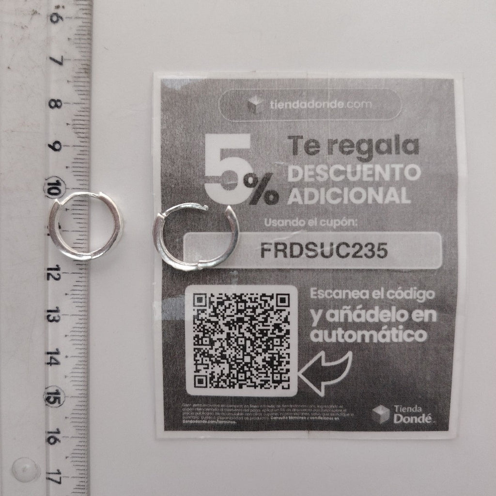 ARRACADAS LABRADAS PLATA .925 3.2 GR (NUEVO)