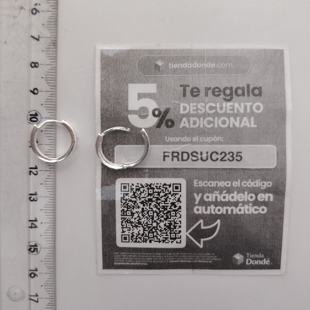 ARRACADAS LABRADAS PLATA .925 3.2 GR (NUEVO)