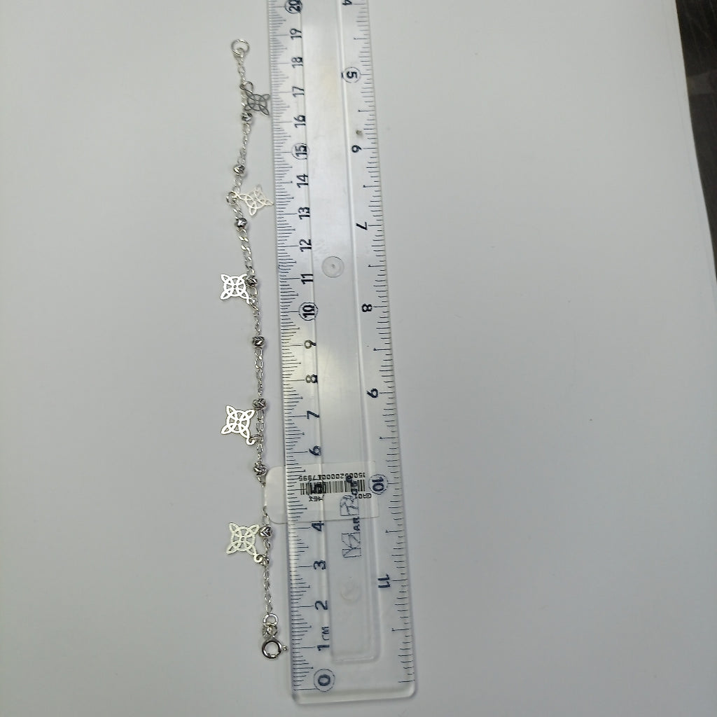 PULSERA TEJIDO ESPECIAL PLATA .925 18 CM 3.2 GR (NUEVO)