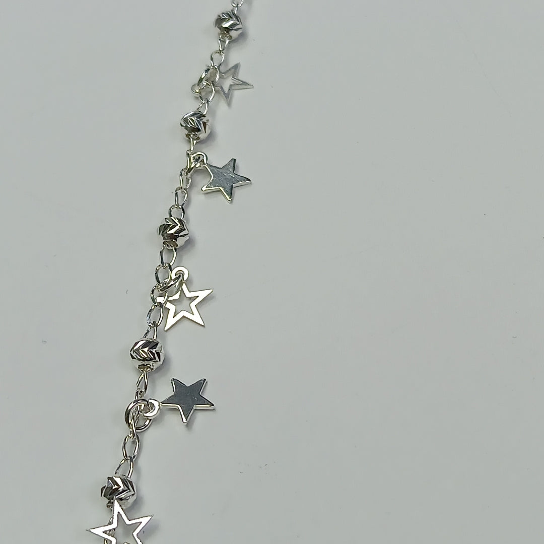 PULSERA TEJIDO ESPECIAL PLATA .925 18 CM 3.1 GR (NUEVO)