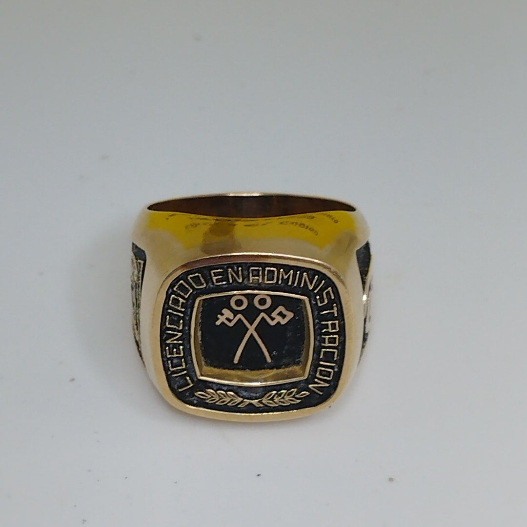 ANILLO CONMEMORATIVO ORO 8 K 16,60 GRMS (SEMINUEVO)