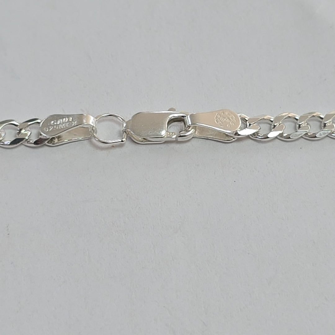 CADENA TEJIDO BARBADO PLATA .925 55 CM 12.7 GR (NUEVO)