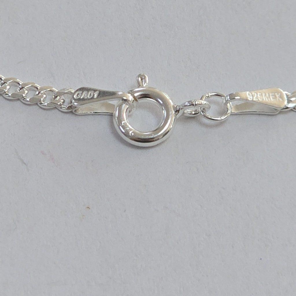 CADENA TEJIDO BARBADO PLATA .925 55 CM 5.3 GR (NUEVO)