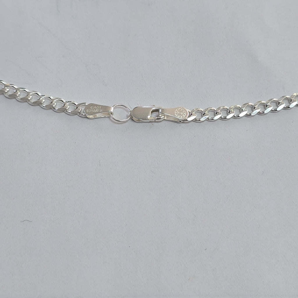 CADENA TEJIDO BARBADO PLATA .925 55 CM 12.7 GR (NUEVO)