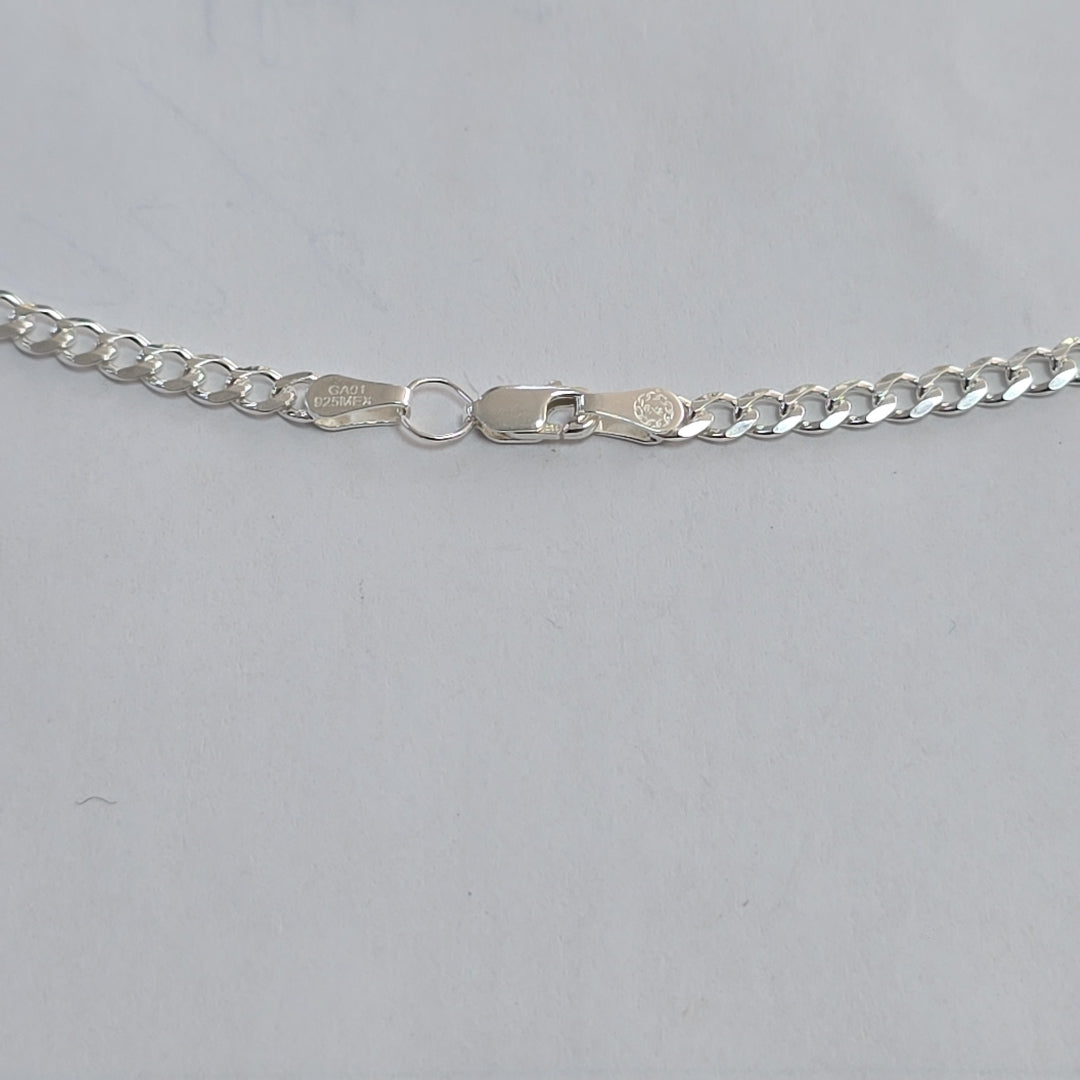 CADENA TEJIDO BARBADO PLATA .925 55 CM 12.7 GR (NUEVO)