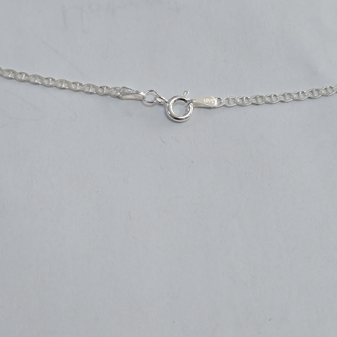 CADENA TEJIDO GUCHI PLATA .925 60 CM 3.7 GR (NUEVO)