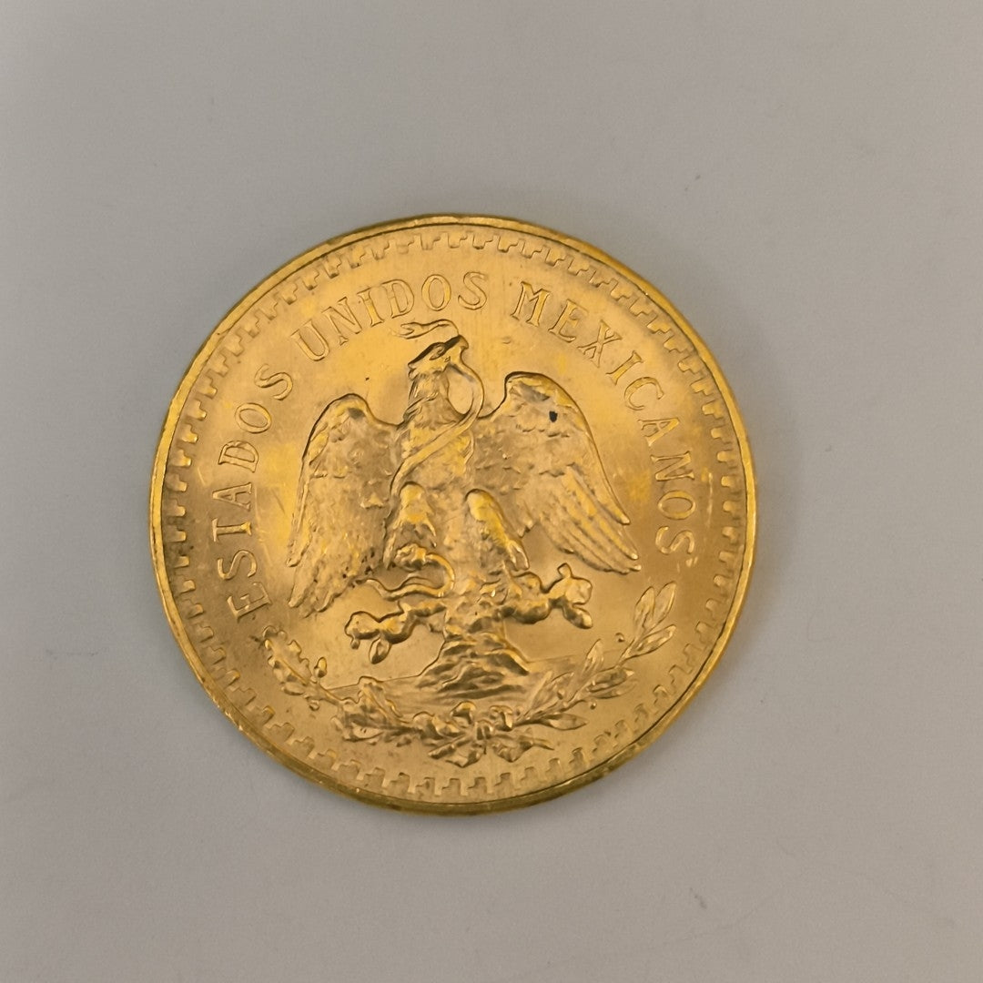 K1 41.6 GRMS 21 K IDENTIFICACIÓN MONEDA NOMINATIVA MONEDAS PESOS 50 PES (SEMINUEVO)