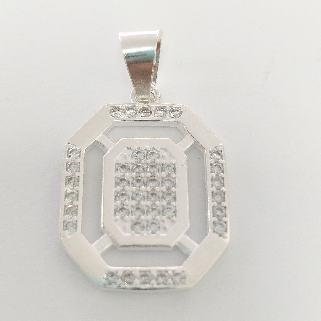 DIJE C/CIRCONIAS PLATA .925 3.5 GR (NUEVO)