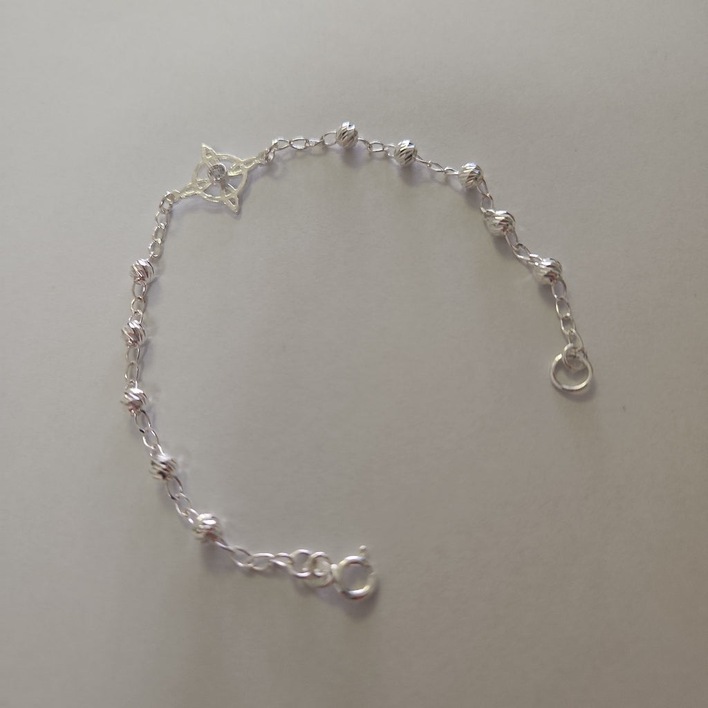 PULSERA TEJIDO ESPECIAL PLATA .925 18 CM 2.9 GR (NUEVO)