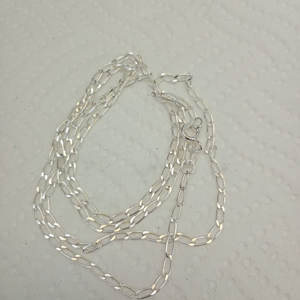 CADENA TEJIDO ESLABONES PLATA .925 55 CM 2.9 GR (NUEVO)