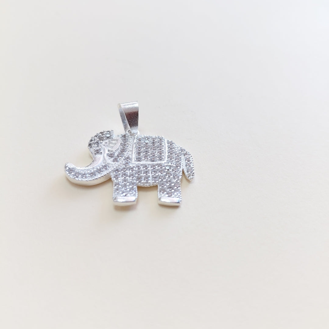 DIJE ELEFANTE C/CIRCONIAS PLATA .925 5.4 GR (NUEVO)