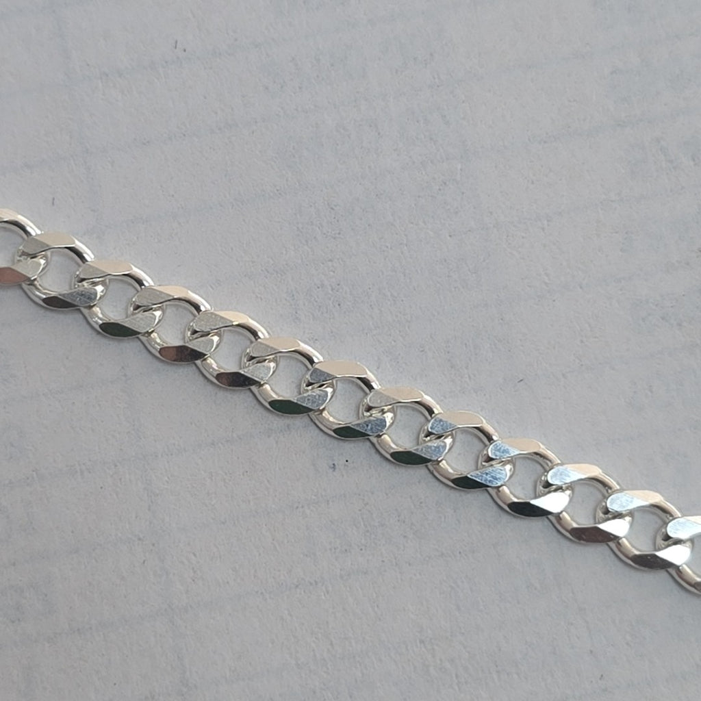 PULSERA TEJIDO BARBADA PLATA .925 16 CM 4.2 GR (NUEVO)