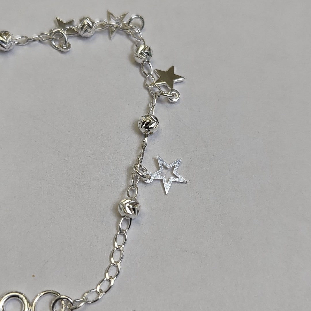 PULSERA TEJIDO ESPECIAL PLATA .925 18 CM 3.1 GR (NUEVO)