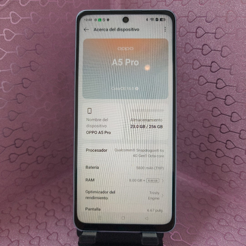 CELULAR OPPO  A5 PRO CPH2711 (2025) 256 GB 8 GB RAM (SEMINUEVO)