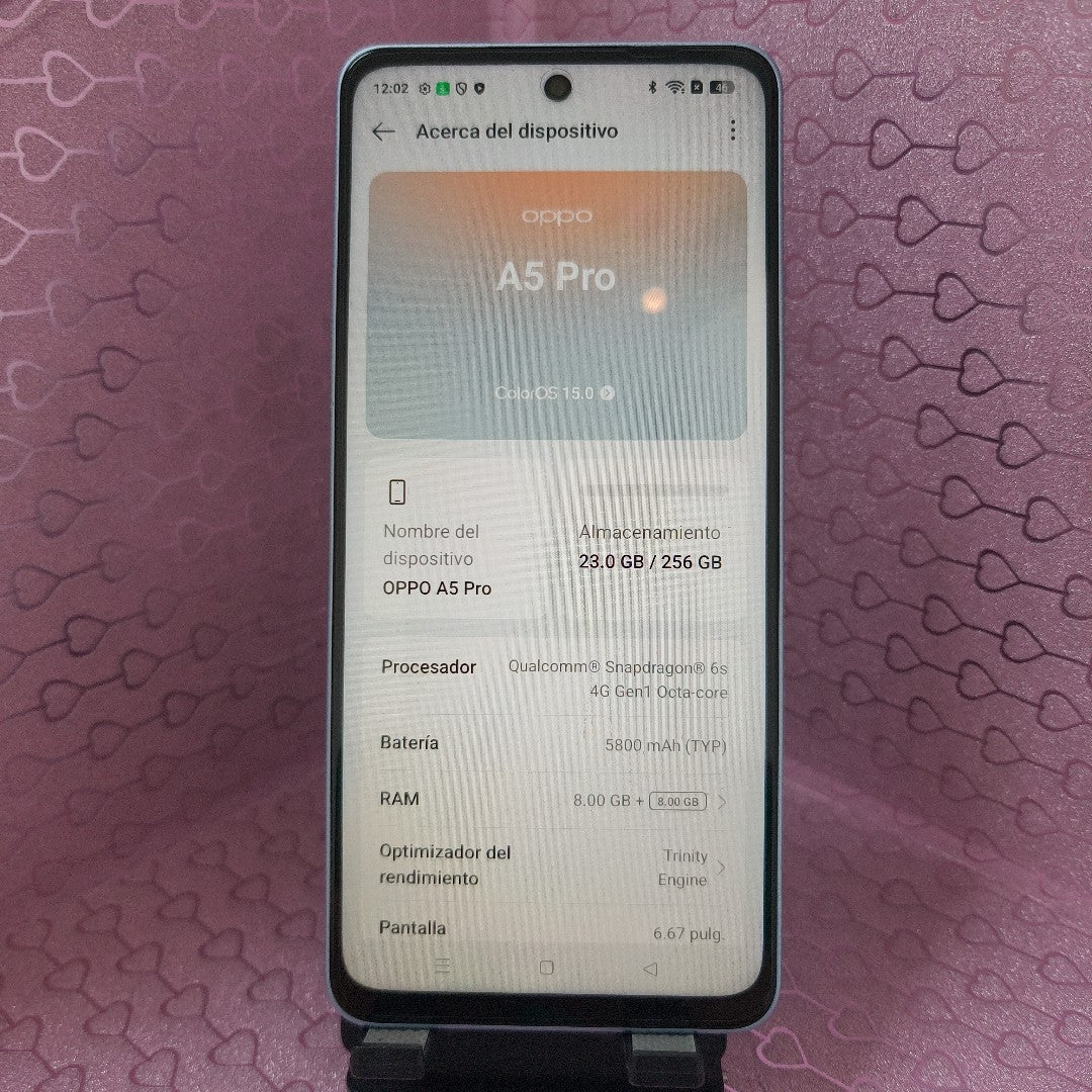 CELULAR OPPO  A5 PRO CPH2711 (2025) 256 GB 8 GB RAM (SEMINUEVO)