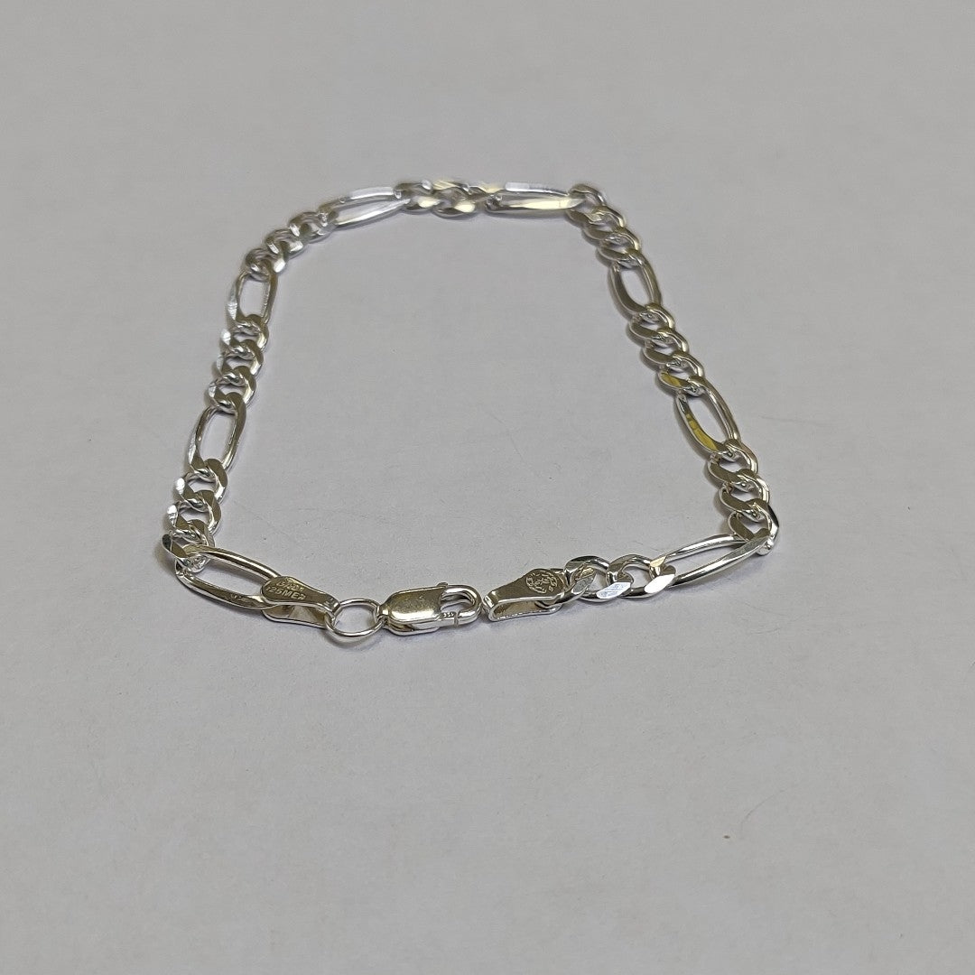 PULSERA TEJIDO 3X1 PLATA .925 18 CM 6.2 GR (NUEVO)