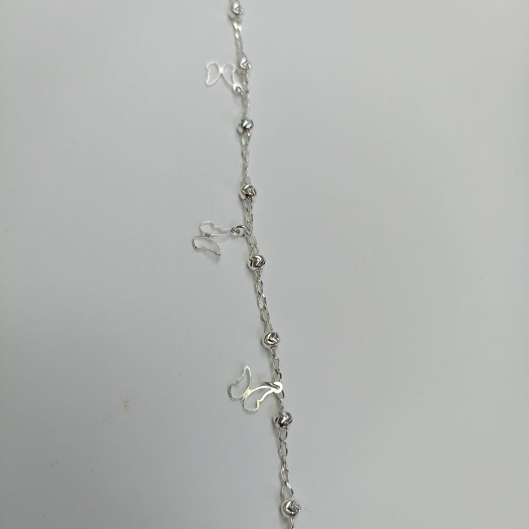PULSERA TEJIDO ESPECIAL PLATA .925 18 CM 2.8 GR (NUEVO)