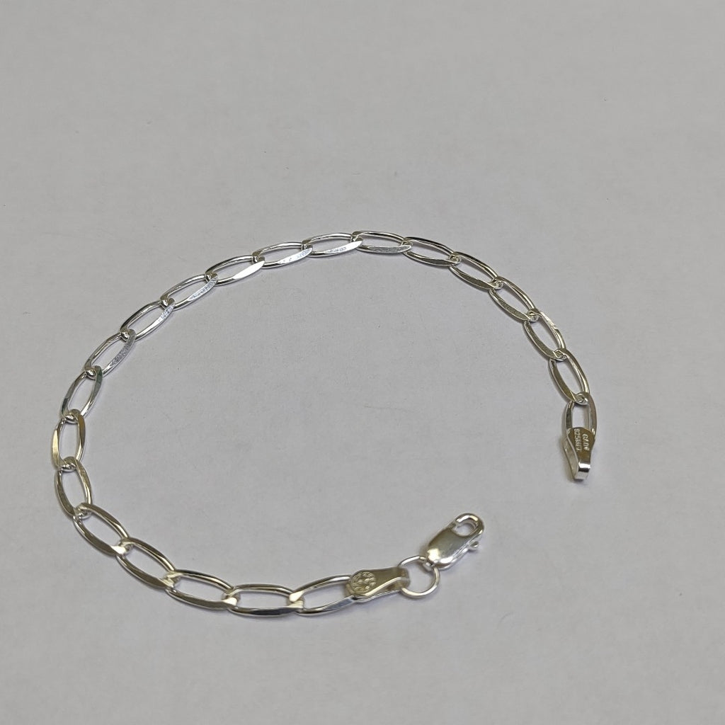 PULSERA TEJIDO ESLABONES PLATA .925 18 CM 3.7 GR (NUEVO)